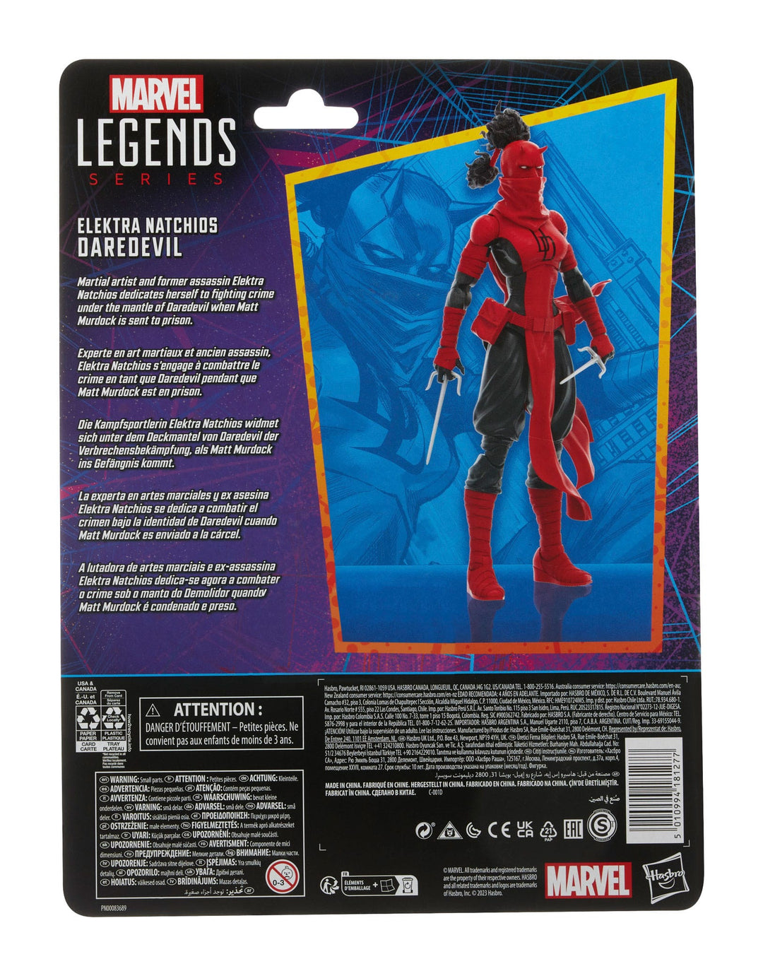 Marvel Legends Retro Spider-Man Elektra Natchios Daredevil