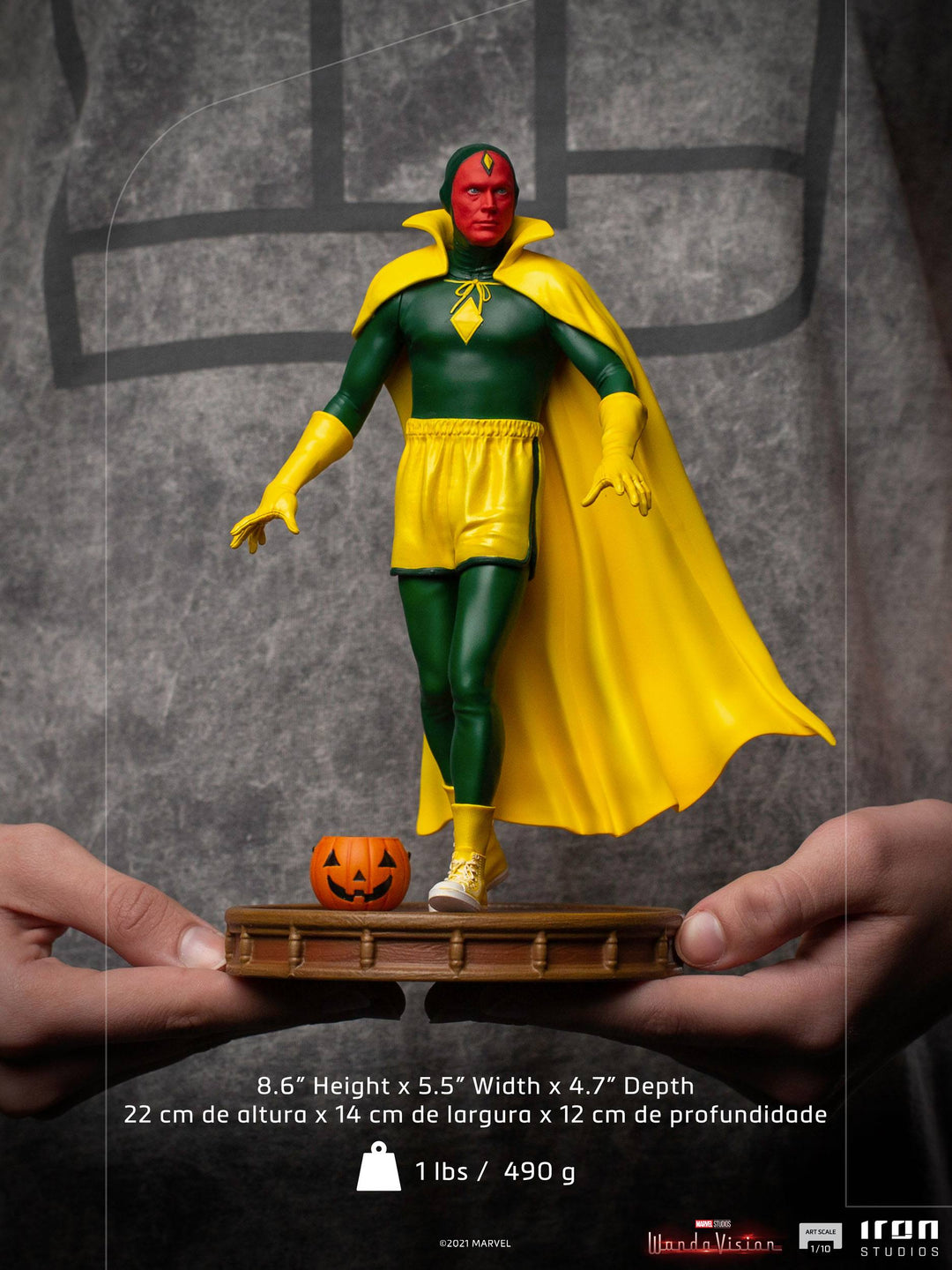 Iron Studios 1/10 Art Scale Statue WandaVision - Vision Halloween Version