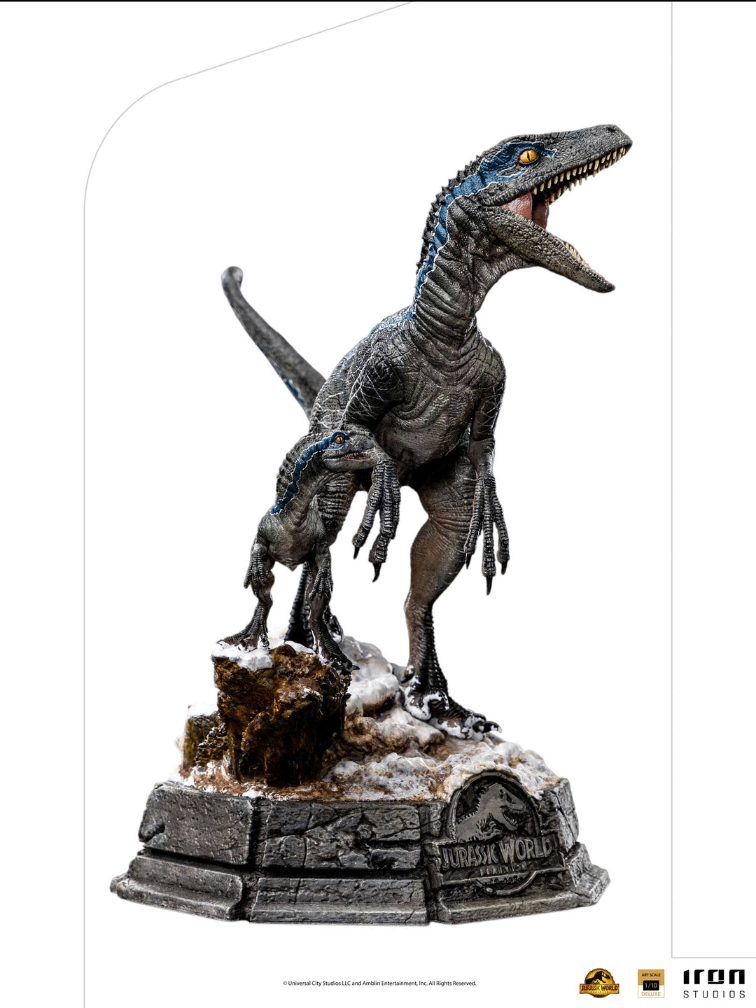 Iron Studios 1/10 Art Scale Statue Jurassic World Dominion Deluxe Blue and Beta