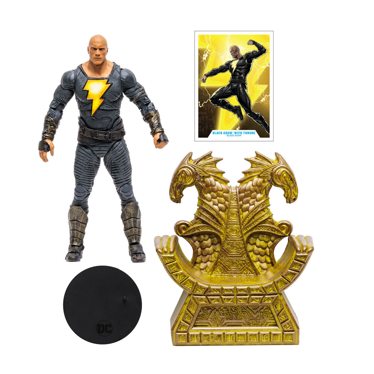 McFarlane DC Black Adam Movie Black Adam with Throne 7" Action Figure