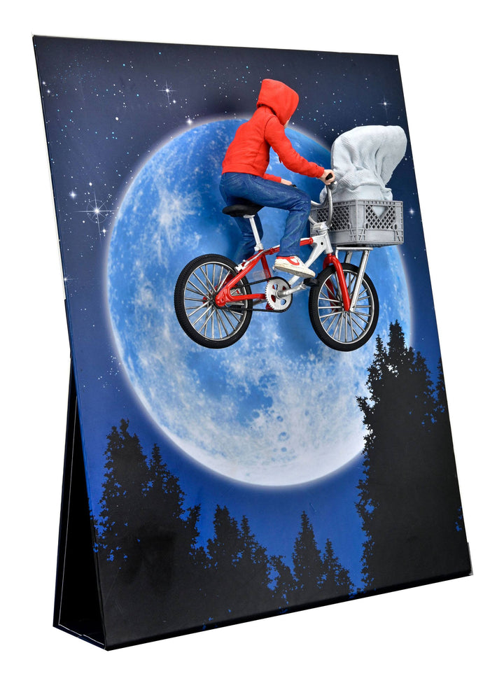 NECA E.T. The Extra-Terrestrial 40th Anniversary Elliot and E.T. on Bike 7" Scale Action Figure