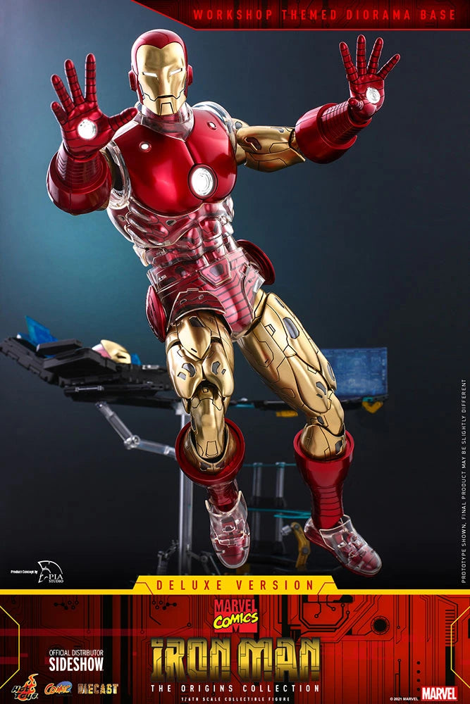 Hot Toys Marvel Comics The Origin Collection 1/6th Scale Deluxe Iron Man Figure
