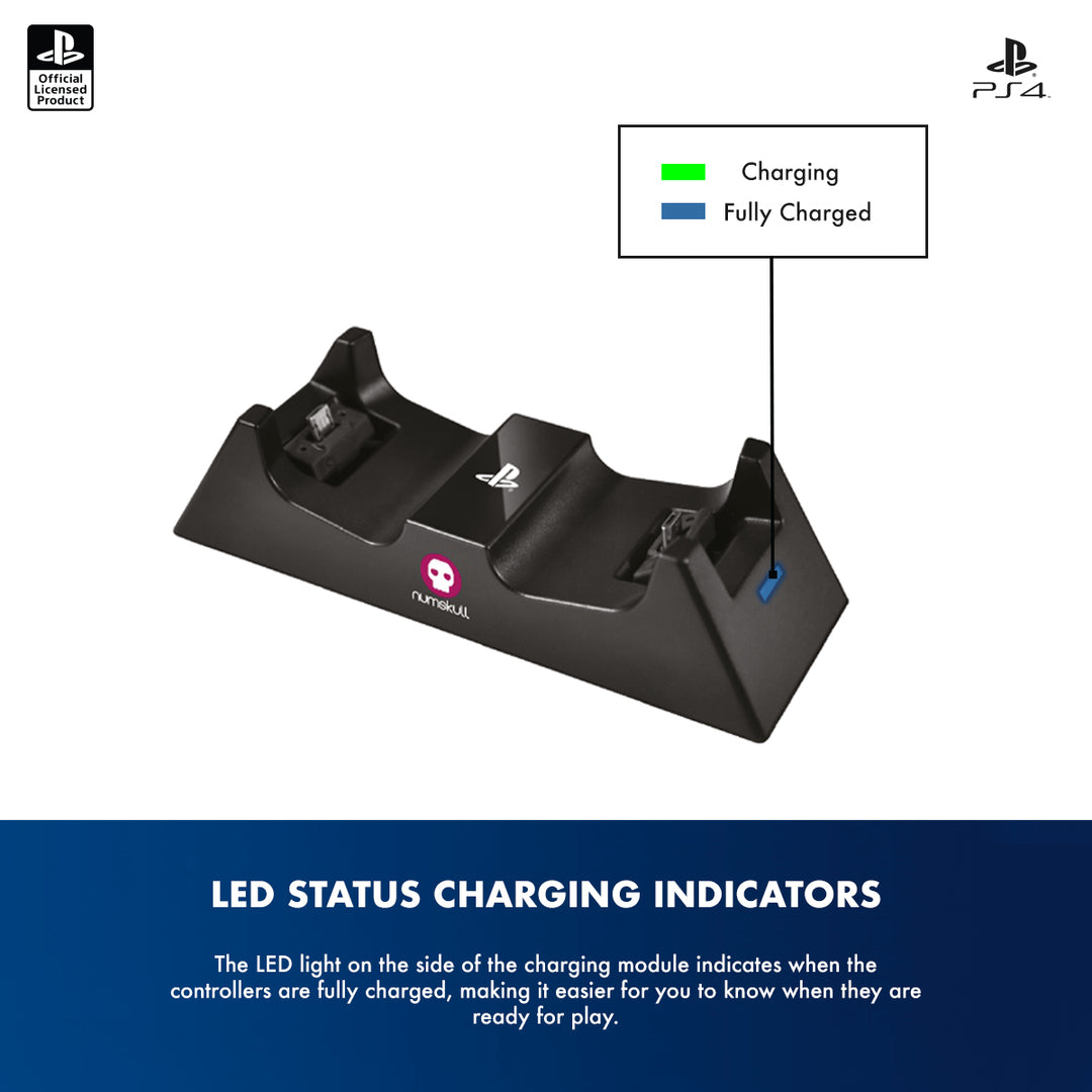 Official Sony PlayStation PS4 Games Storage Tower + Dual Charger