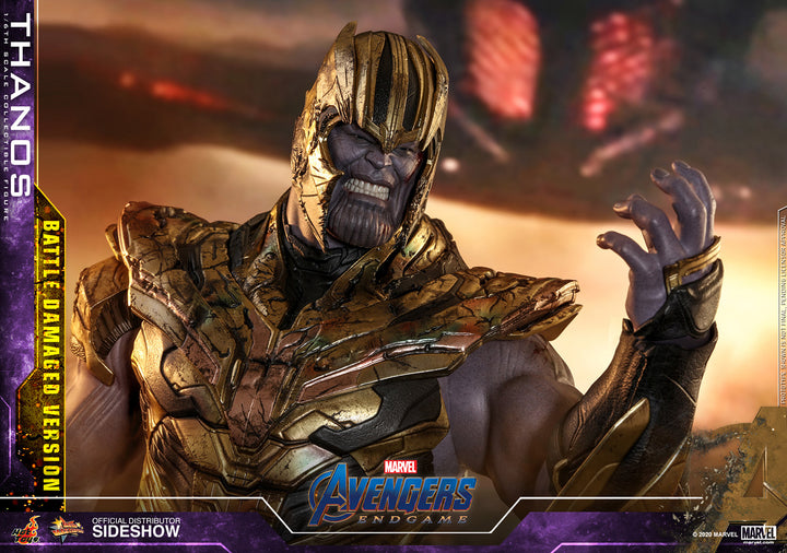 Hot Toys Marvel Avengers: Endgame Movie Masterpiece 1/6 Scale Action Figure Thanos Battle Damaged Version