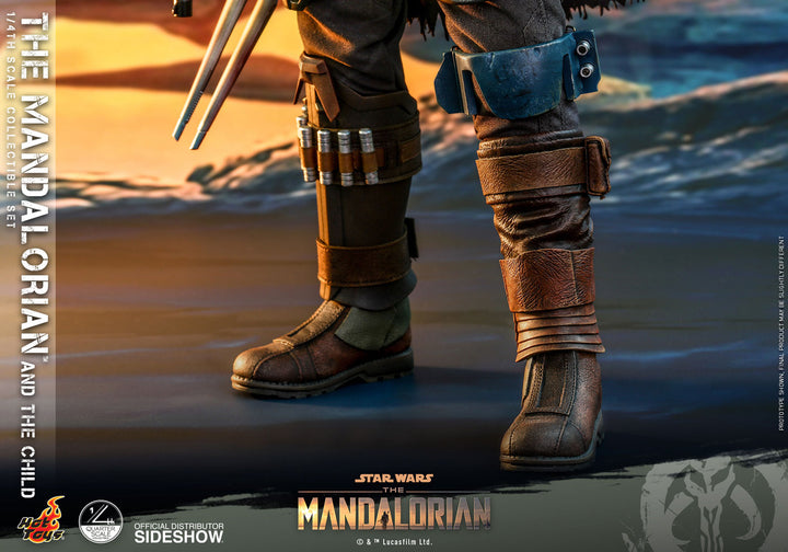 Hot Toys Star Wars The Mandalorian 1/4 Scale Action Figure 2 Pack The Mandalorian & The Child 46 cm