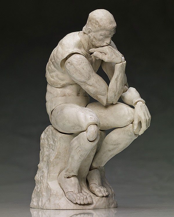 The Table Museum Figma Action Figure The Thinker Plaster Version
