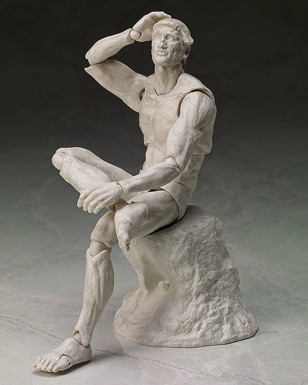 The Table Museum Figma Action Figure The Thinker Plaster Version