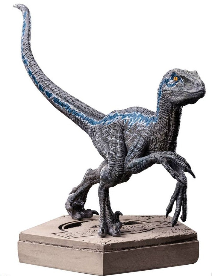 Iron Studios Jurassic World Icons Statue - Velociraptor Blue